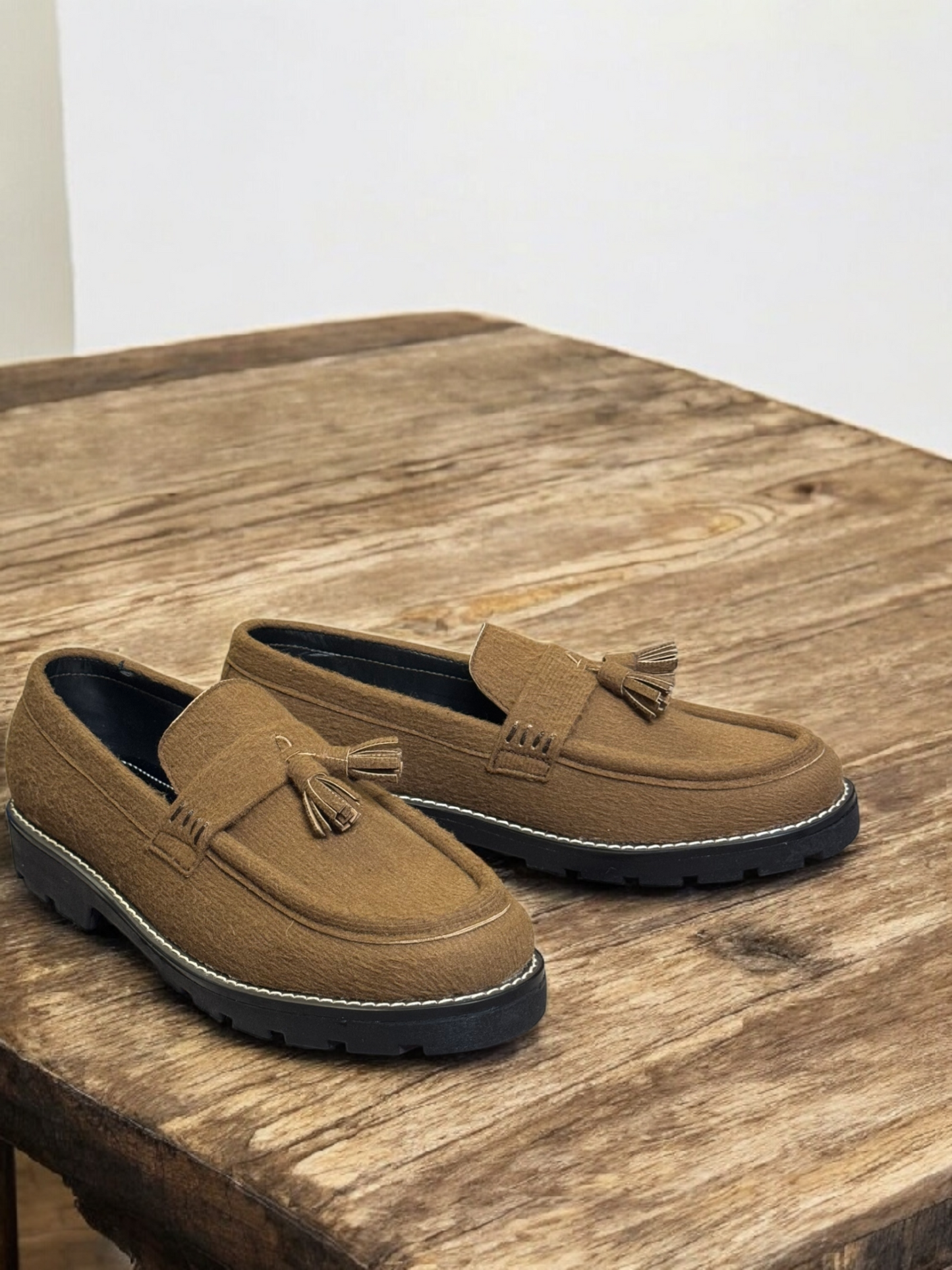 Brown Suede Loafers